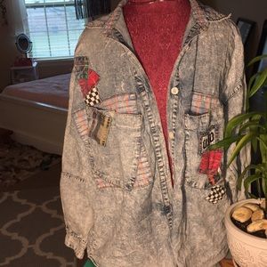 Distressed Jean Jacket ♡
